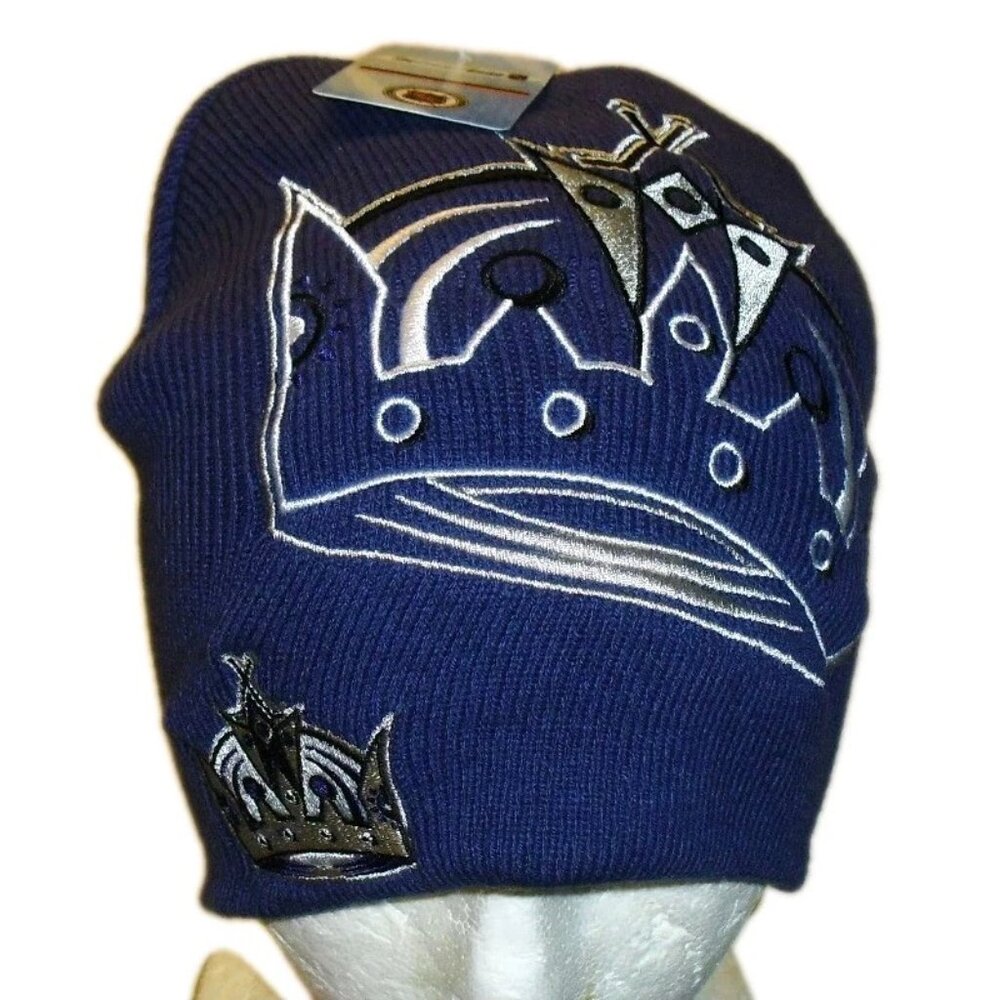 Los Angeles Kings Vintage Mens Beanie Winter Hat Cap New Tags Purple Color Nhl